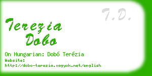 terezia dobo business card